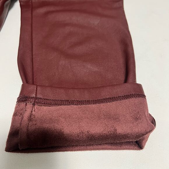 Marc New York Andrew Marc Faux Leather Pant Drawstring Full Control Waistband XS - Picture 9 of 11